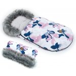 Mamo Tato Zimní Lux s kožešinkou, 50 x 100cm - šedá, granát – Zboží Dáma