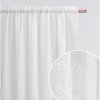 Záclona Záclona bílá s listovým vzorem FLORY s řasící páskou biela Šírka 140 cm | Dĺžka 230 cm