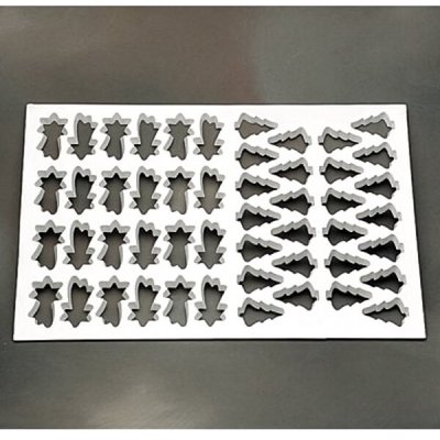 Pavoni Vykrajovátko plast na celý plech (26ks smrček a 24ks hvězda) 58x39cm – Hledejceny.cz