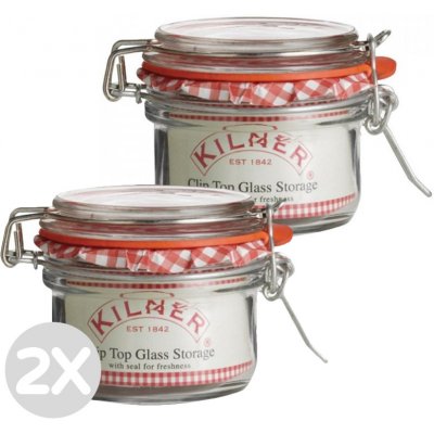 Kilner zavařovací sklenice s klip víkem 2 x 125ml – Hledejceny.cz