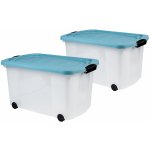 LIVARNO home Sada boxů na kolečkách 45 l 2dílná – Zboží Mobilmania