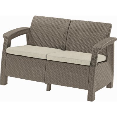 Keter Corfu Love Seat capuccino/béžová 17197359 – Hledejceny.cz