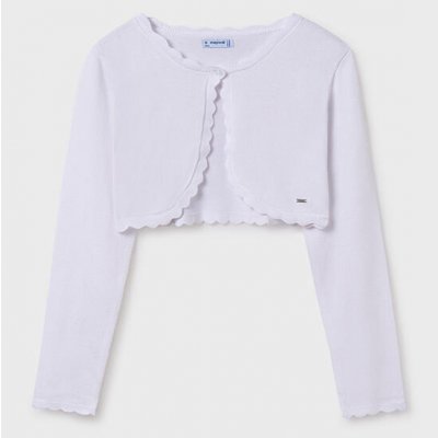 Mayoral bolerko na šaty pletené bílé 332-54 – Zboží Dáma