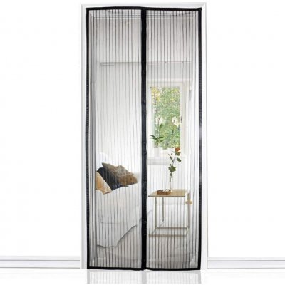 Malatec 12523 Moskytiéra do dveří s magnetky 80/90/100 x 210/220 cm černá – Zbozi.Blesk.cz