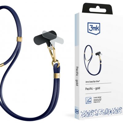 Šňůrka na telefon 3mk EasyClip Elite – modrá – Sleviste.cz