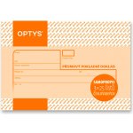 Optys 1082 Příjmový pokladní doklad A6 samopropisovací 3x25 listů – Zboží Dáma