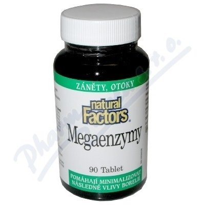 Natural Factors Mega Enzymy 90 tablet – Hledejceny.cz