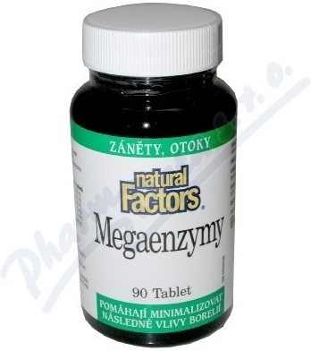 Natural Factors Mega Enzymy 90 tablet