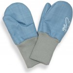 ESITO Zimní palcové rukavice softshell s beránkem Sky blue modrá – Zboží Dáma