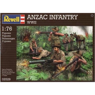 Revell ANZAC Infantery WWII 1:76 02529 – Zboží Mobilmania