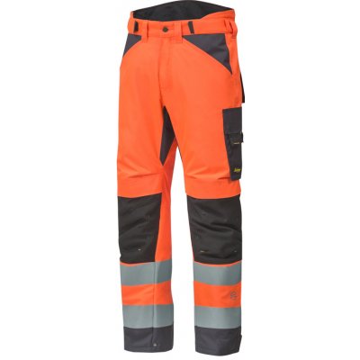 Snickers Workwear Kalhoty reflexní AllroundWork zimní třída 2 oranžové