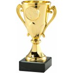 Pohár s uchy 15 cm 15 cm Zlatá – Zboží Dáma