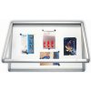 Reklamní vitrína 2x3 venkovní vitrína s horizontálním otevíráním lakovaná magnet. P-GS19A4W 75 x 101 cm