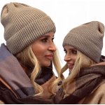 Fashionweek Módní dámská čepice beanie ZIZI-N1 Capuccino – Hledejceny.cz