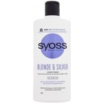 Syoss Blonde & Silver balzám pro zesvětlené, blond a šedé vlasy 440 ml – Zboží Dáma