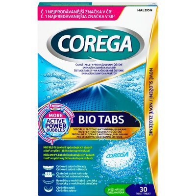 Corega Bio Tabs čistící tablety na zubní náhrady 30 ks – Zboží Mobilmania