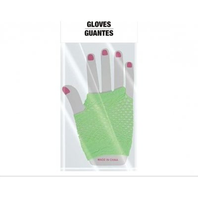 Síťované rukavice zelené