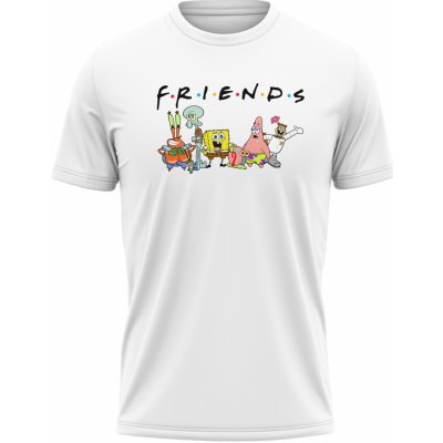memeMerch tričko Spongebob Friends white