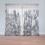 Záclony Mrakodrapy 2: 2 ks - 150x250 cm - Sablio – Hledejceny.cz