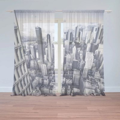 Záclony Mrakodrapy 2: 2 ks - 150x250 cm - Sablio – Hledejceny.cz