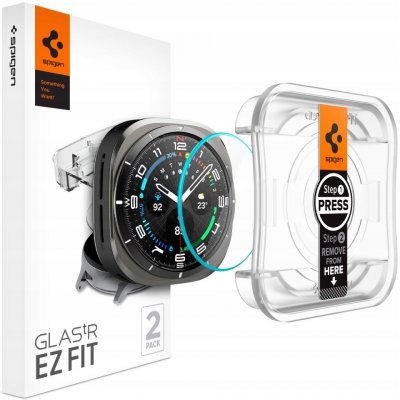 Spigen Glass tR EZ Fit 2 Pack, transparency - Samsung Galaxy Watch Ultra AGL08349 – Zboží Živě