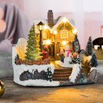 Haushalt international Osvětlený vánoční dům 20 x 15 x 16,5 cm 845895 – Hledejceny.cz