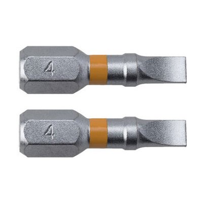 Standartní bit s plochou drážkou PL 4 x 25 mm Orange SUPER LOCK 2 ks Narex – Zboží Mobilmania