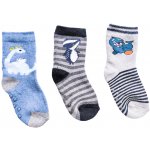 Dětské zimní protiskluzové ponožky zvířátka 3 páry – Zboží Dáma