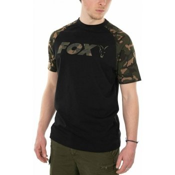 Fox International Fox tričko Black/Camo Raglan T-shirt