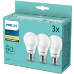 Philips LED žárovka E27 8W 2700K 230V A60 SET3ks P775490 – Sleviste.cz