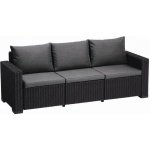 Keter California třísedadlová pohovka grafitová 231565 – Zboží Mobilmania