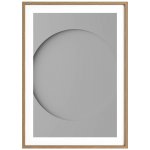 Idealform Poster no. 5 Round composition Barva: Silver grey, Velikost: 500x700 mm – Sleviste.cz