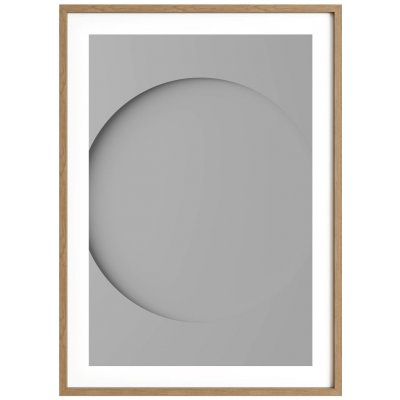 Idealform Poster no. 5 Round composition Barva: Silver grey, Velikost: 500x700 mm – Sleviste.cz