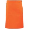 Zástěra Premier Workwear Pracovní zástěra středně dlouhá PR151 Orange Pantone 1655 70x50cm