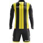 Zeus Pitagora fotbalový dres + trenky dlouhý rukáv černá/ Bílá – Zbozi.Blesk.cz