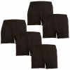 Boxerky, trenky, slipy, tanga Nedeto 5pack pánské trenky černé 5NDTT001