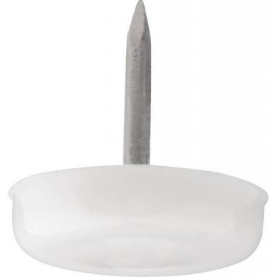 Walteco Plastový kluzák s trnem, průměr 20mm, bílý, 8 ks , 84986 – Hledejceny.cz