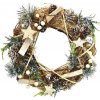 Vánoční dekorace Dommio přírodní zasněžený 30 cm