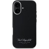 Pouzdro a kryt na mobilní telefon Apple Karl Lagerfeld Grained PU Hotel RSG pro iPhone 16 Black