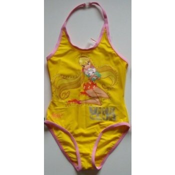 Winx Krásné originální dětské plavky pro holky žluté