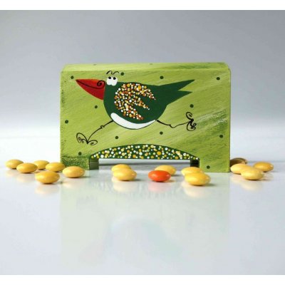 Pokladnička zelená ptáček – Zboží Mobilmania
