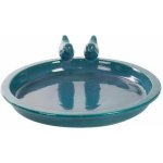 Esschert Design Pítko pro ptáky keramické 37 x 10 cm modré – Hledejceny.cz