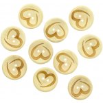 Ideal dřevěné knoflíky Love 30 mm 10 kusů – Hledejceny.cz