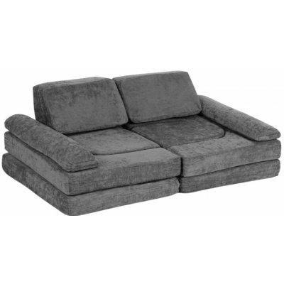 EcoToys TMSRT-17-GY Modulární skládací pohovka pro děti 2 místná10 polštářů šedá – Zboží Mobilmania