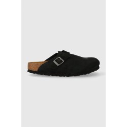 Birkenstock semišové pantofle dámské 1026172 černá