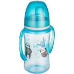 Canpol babies Babis 35/208 Hrníček nevylévací se širokým hrdlem Colorful Animals zvířátka modrý 240 ml – Zboží Dáma