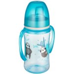 Canpol babies Babis 35/208 Hrníček nevylévací se širokým hrdlem Colorful Animals zvířátka modrý 240 ml – Hledejceny.cz