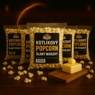 SnackStore.cz Popcorn slaný máslový párty balík 5 x 2 l – Sleviste.cz