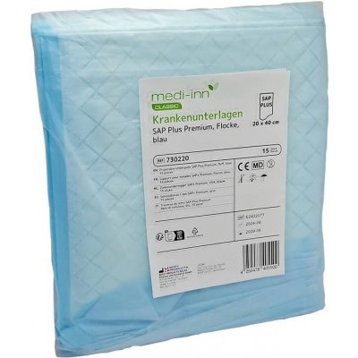 MEDI-INN Inkontinenční podložky SAP Plus 20×40 cm 15 ks – Zboží Mobilmania