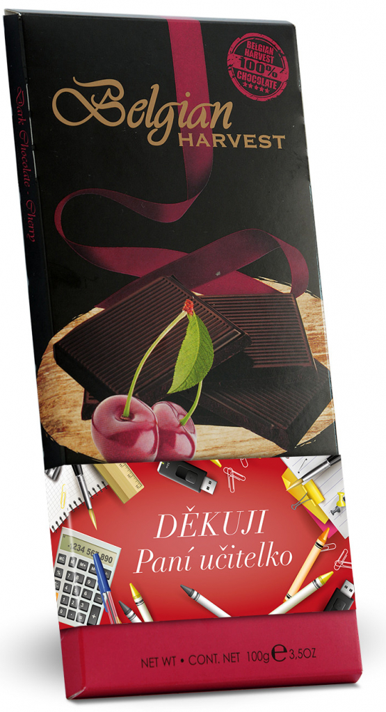 Belgian Harvest Hořká belgická čokoláda s příchutí Cherry 100 g od 55 ...
